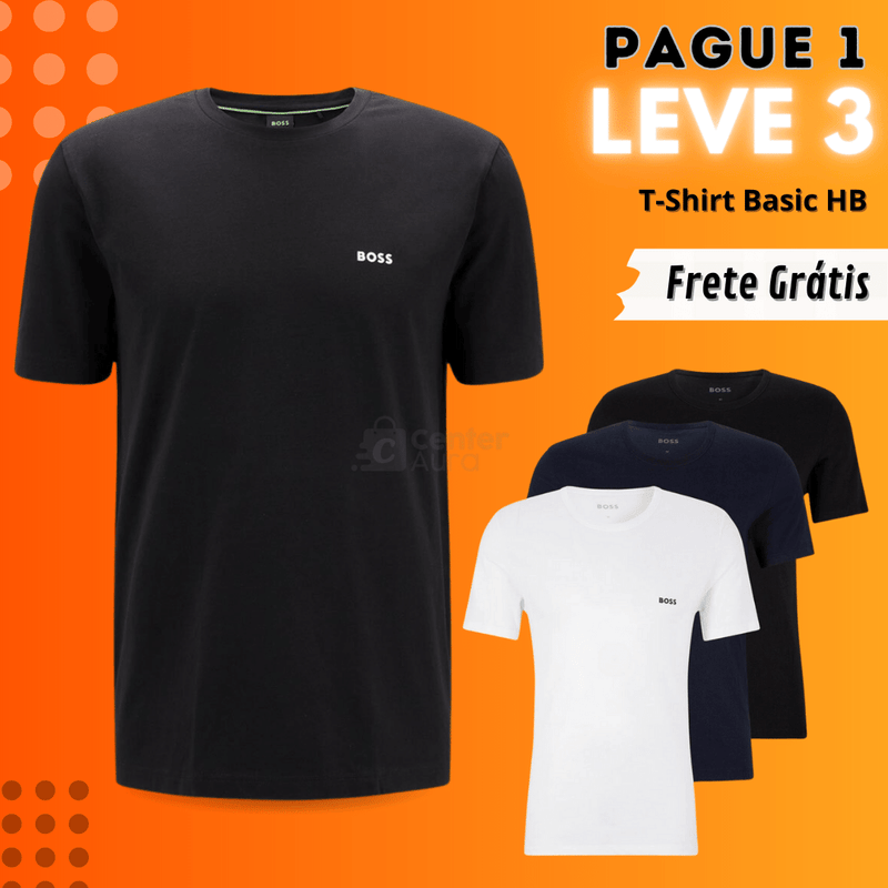 (Pague 1 Leve 3) Camiseta HB Basic - Frete Grátis